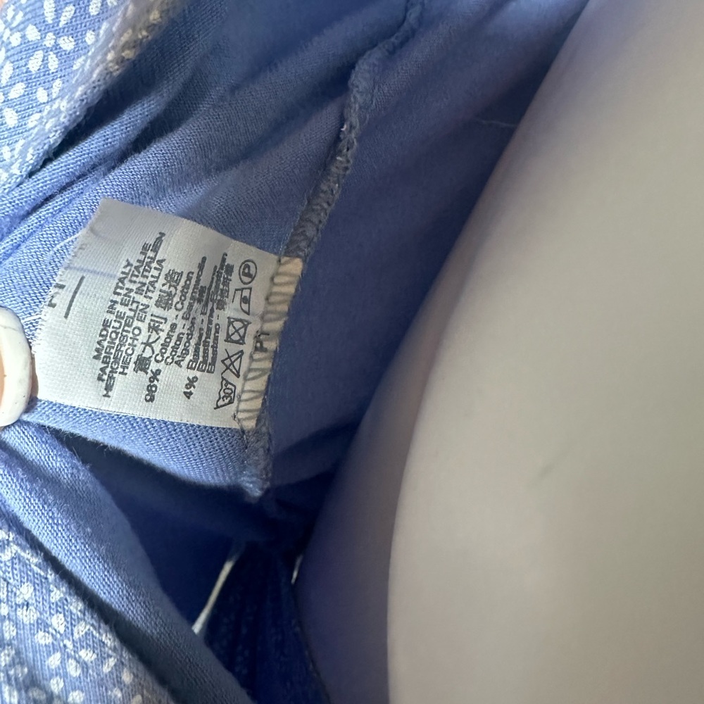 Brandy Melville Blue Wrap Fitted Blouse Small P - Picture 6 of 6